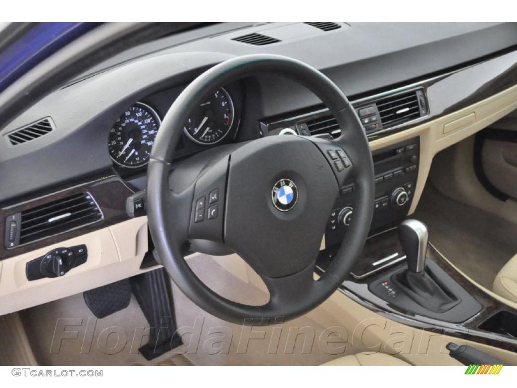 2007 3 Series 328i Sedan - Montego Blue Metallic / Beige photo #16