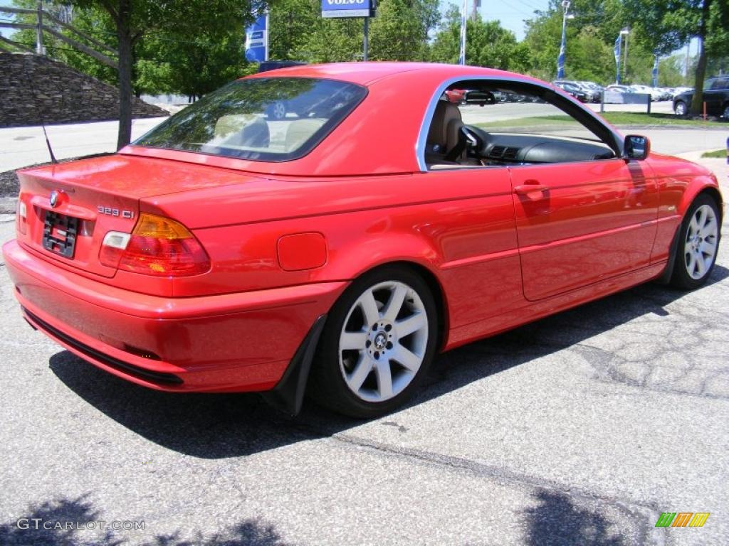 2000 3 Series 323i Convertible - Bright Red / Sand photo #5