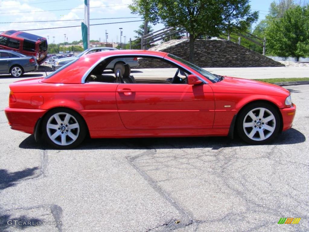 2000 3 Series 323i Convertible - Bright Red / Sand photo #6