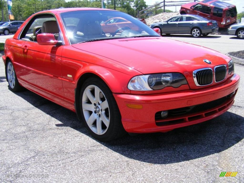 2000 3 Series 323i Convertible - Bright Red / Sand photo #7