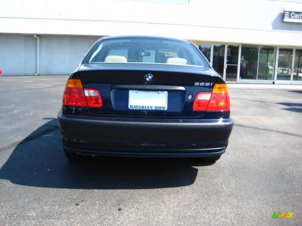 2000 3 Series 323i Sedan - Orient Blue Metallic / Sand photo #4