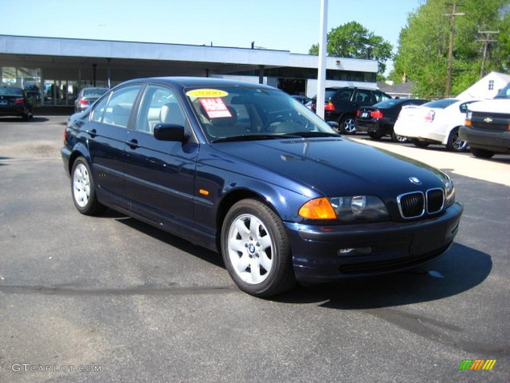 2000 3 Series 323i Sedan - Orient Blue Metallic / Sand photo #7