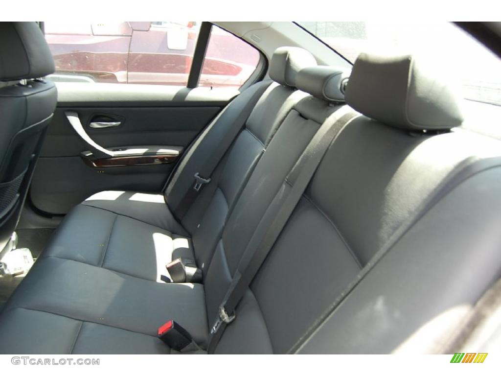 2007 3 Series 328i Sedan - Titanium Silver Metallic / Black photo #3