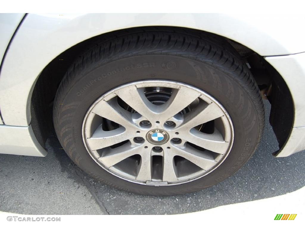 2007 3 Series 328i Sedan - Titanium Silver Metallic / Black photo #6