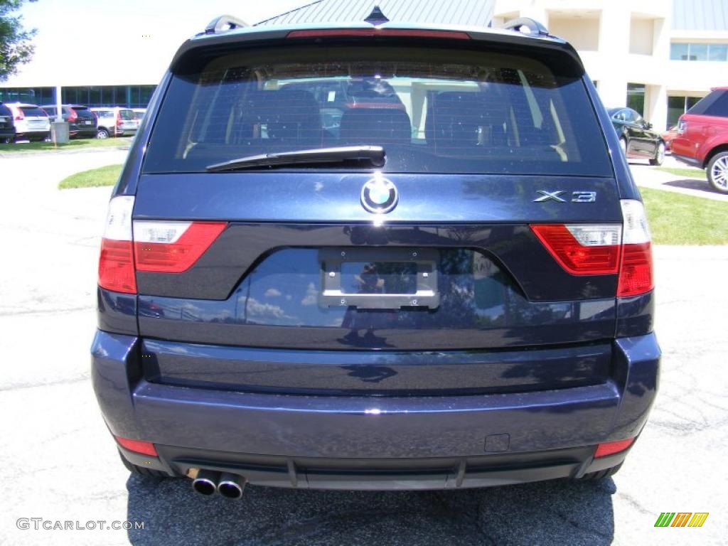 2007 X3 3.0si - Monaco Blue Metallic / Sand Beige photo #4
