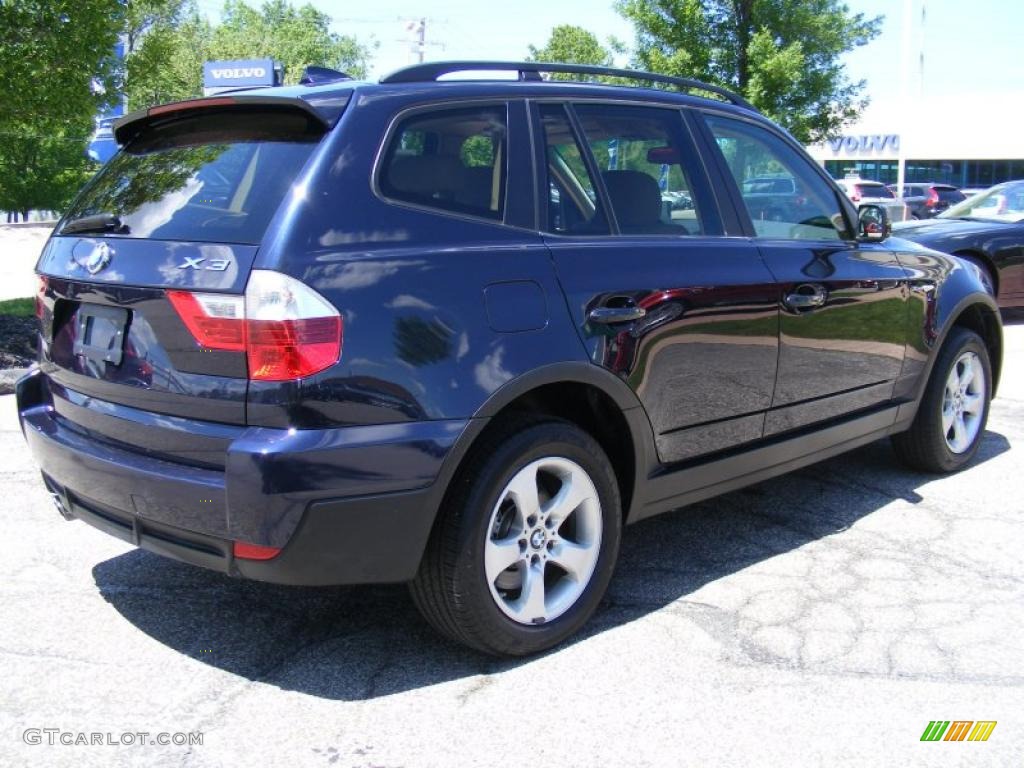 2007 X3 3.0si - Monaco Blue Metallic / Sand Beige photo #5