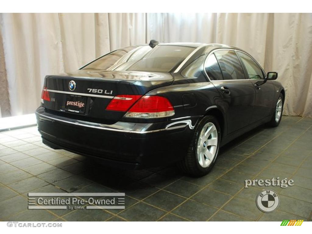 2007 7 Series 750Li Sedan - Monaco Blue Metallic / Beige photo #2
