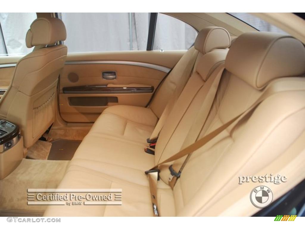 2007 7 Series 750Li Sedan - Monaco Blue Metallic / Beige photo #6