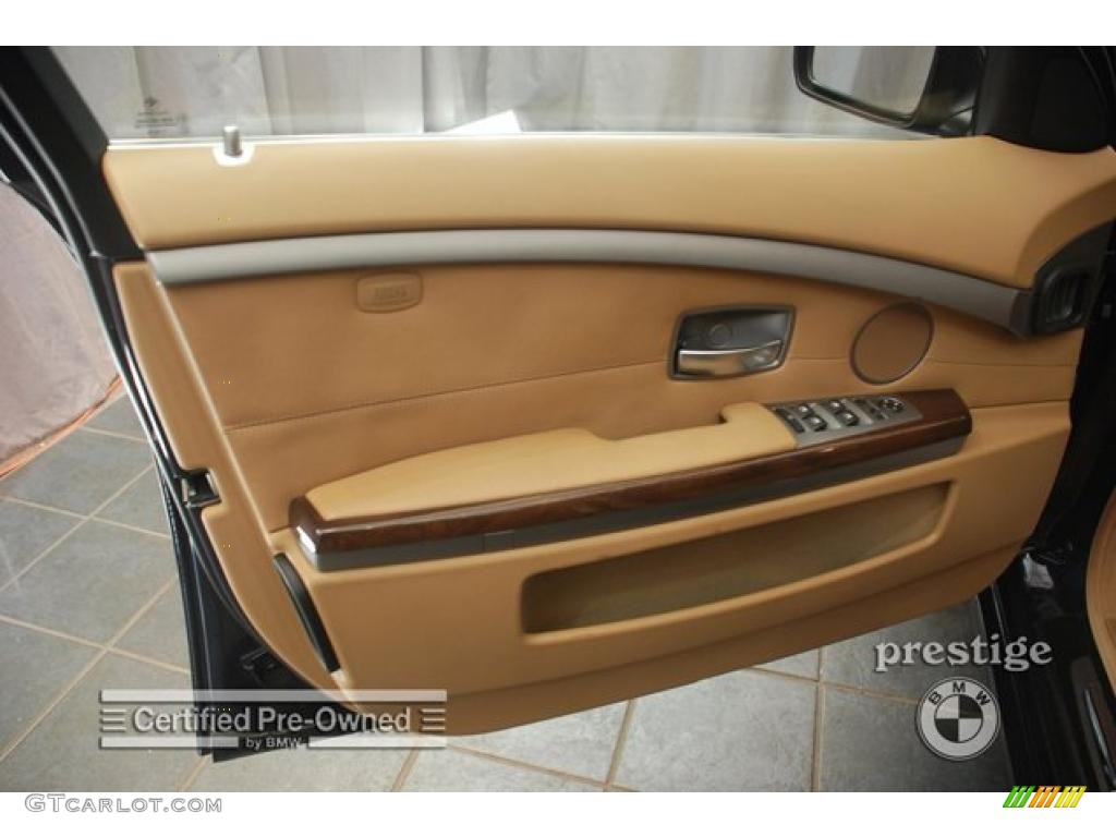 2007 7 Series 750Li Sedan - Monaco Blue Metallic / Beige photo #10