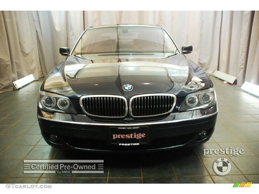 2007 7 Series 750Li Sedan - Monaco Blue Metallic / Beige photo #13