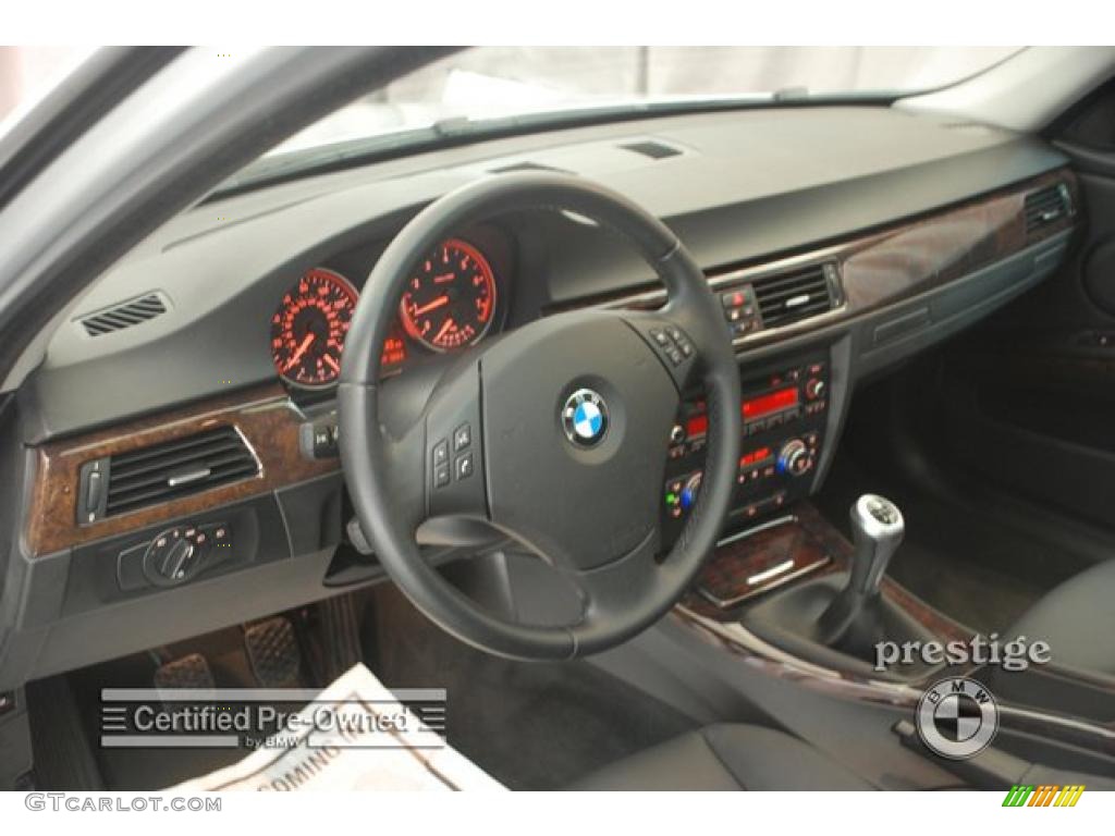 2007 3 Series 328xi Sedan - Titanium Silver Metallic / Black photo #13