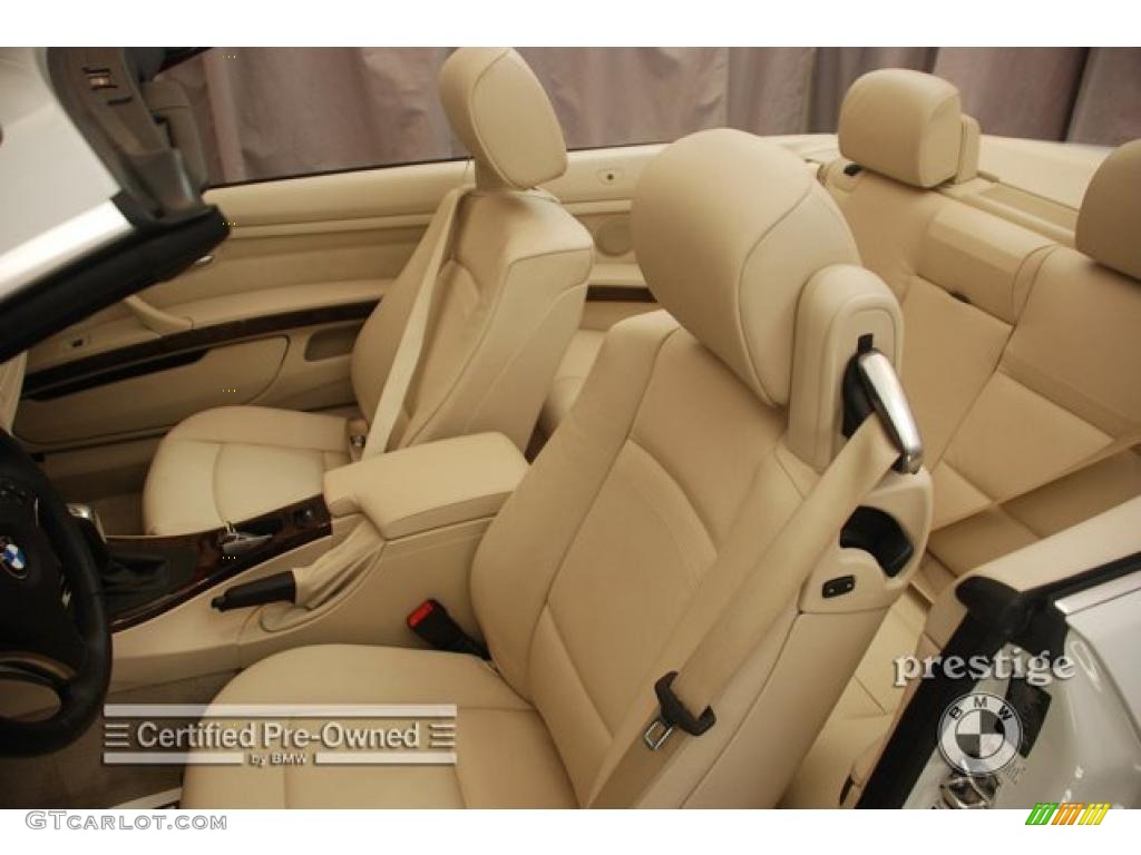 2007 3 Series 335i Convertible - Alpine White / Beige photo #10