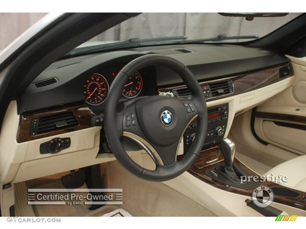 2007 3 Series 335i Convertible - Alpine White / Beige photo #11