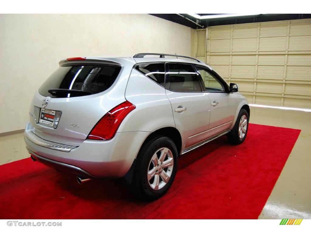 2007 Murano SL - Brilliant Silver Metallic / Charcoal photo #6