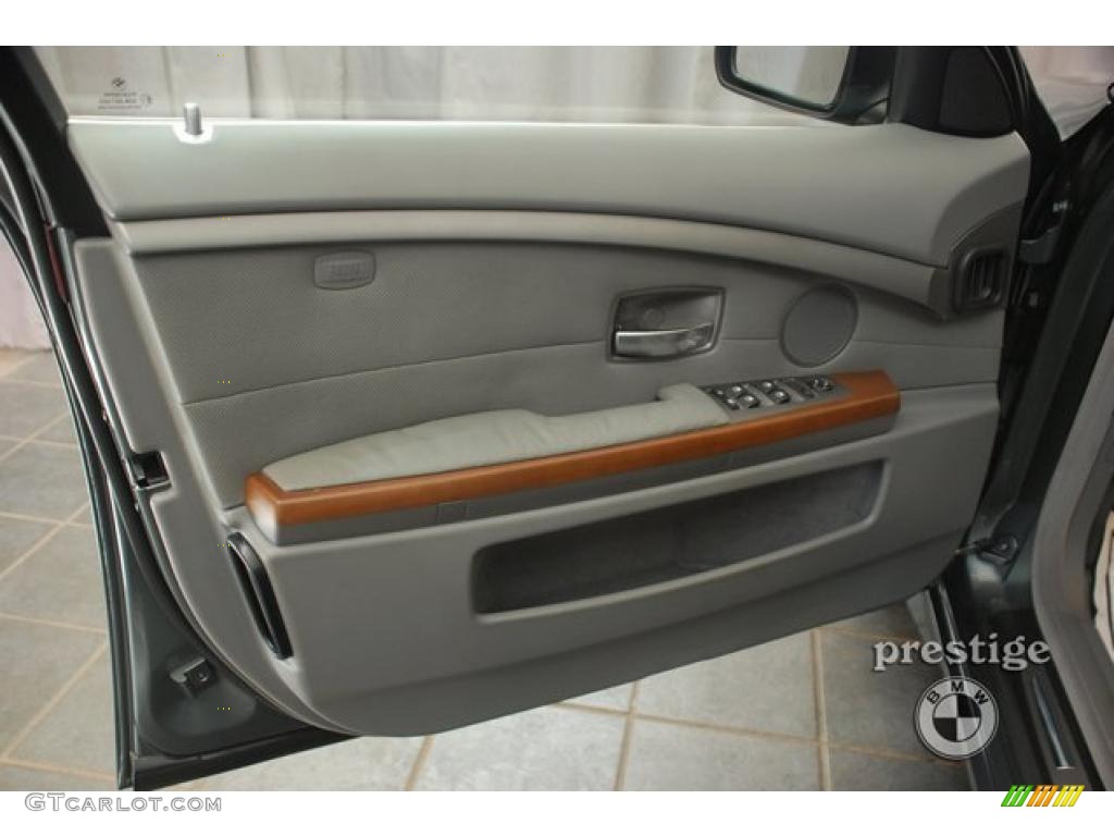 2002 7 Series 745Li Sedan - Titanium Grey Metallic / Flannel Grey photo #12