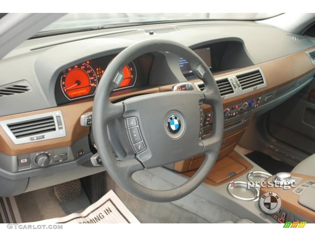 2002 7 Series 745Li Sedan - Titanium Grey Metallic / Flannel Grey photo #13