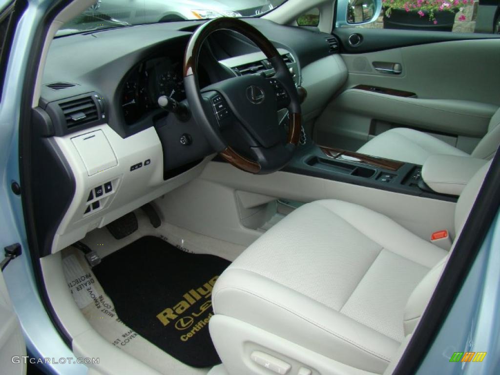 2010 RX 350 AWD - Cerulean Blue Metallic / Light Gray/Espresso Birds-Eye Maple photo #10