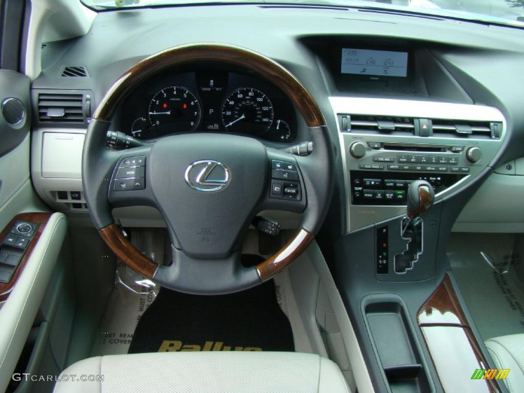 2010 RX 350 AWD - Cerulean Blue Metallic / Light Gray/Espresso Birds-Eye Maple photo #11