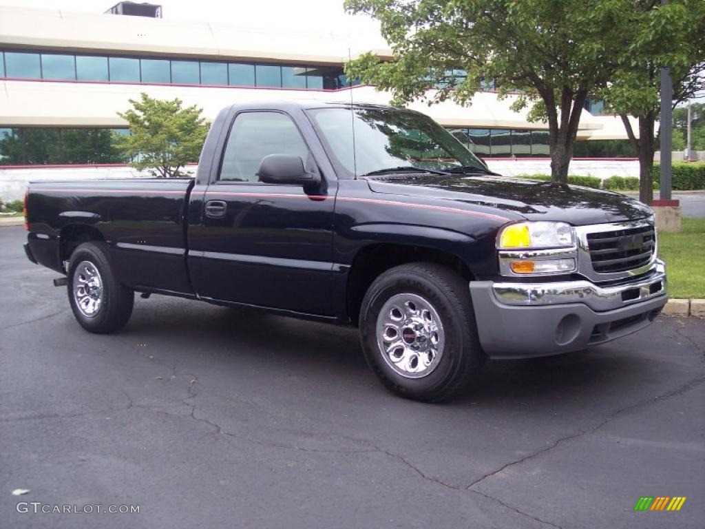 2006 Sierra 1500 SL Regular Cab - Deep Blue Metallic / Dark Pewter photo #1