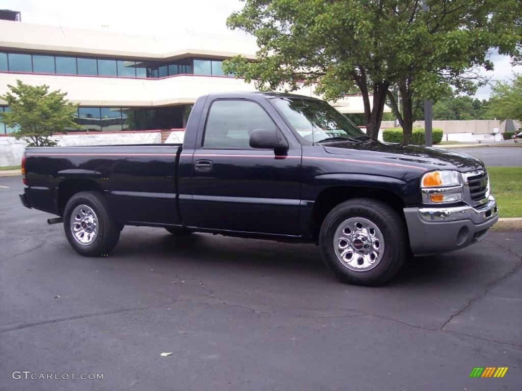 2006 Sierra 1500 SL Regular Cab - Deep Blue Metallic / Dark Pewter photo #2