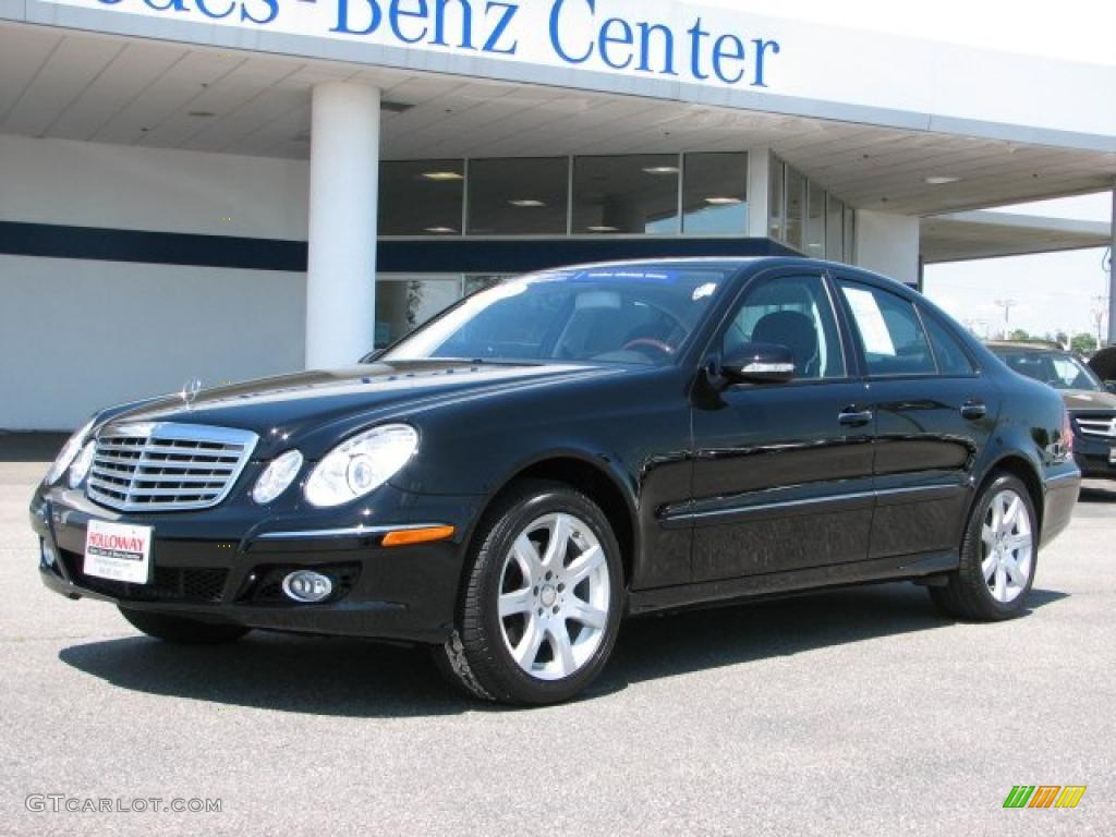 2008 E 350 4Matic Sedan - Black / Black photo #1