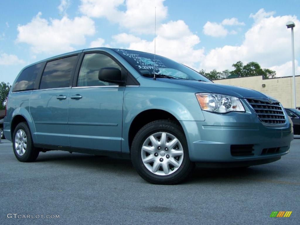 2010 Town & Country LX - Clearwater Blue Pearl / Medium Slate Gray/Light Shale photo #1