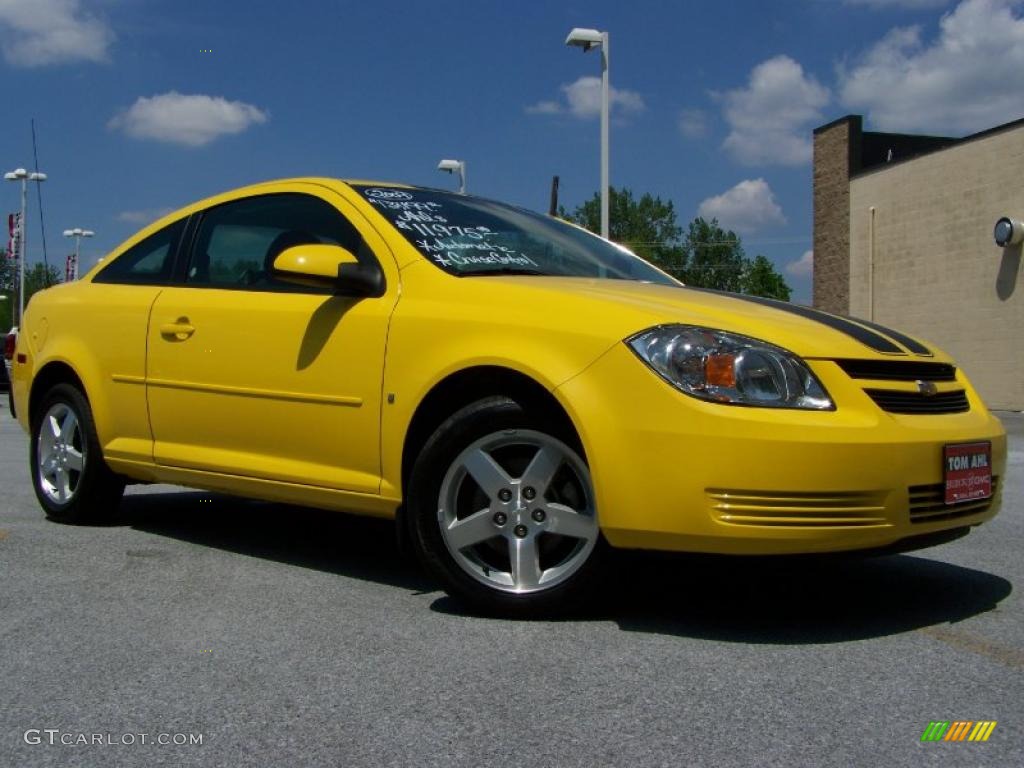 2009 Cobalt LT Coupe - Rally Yellow / Ebony photo #1