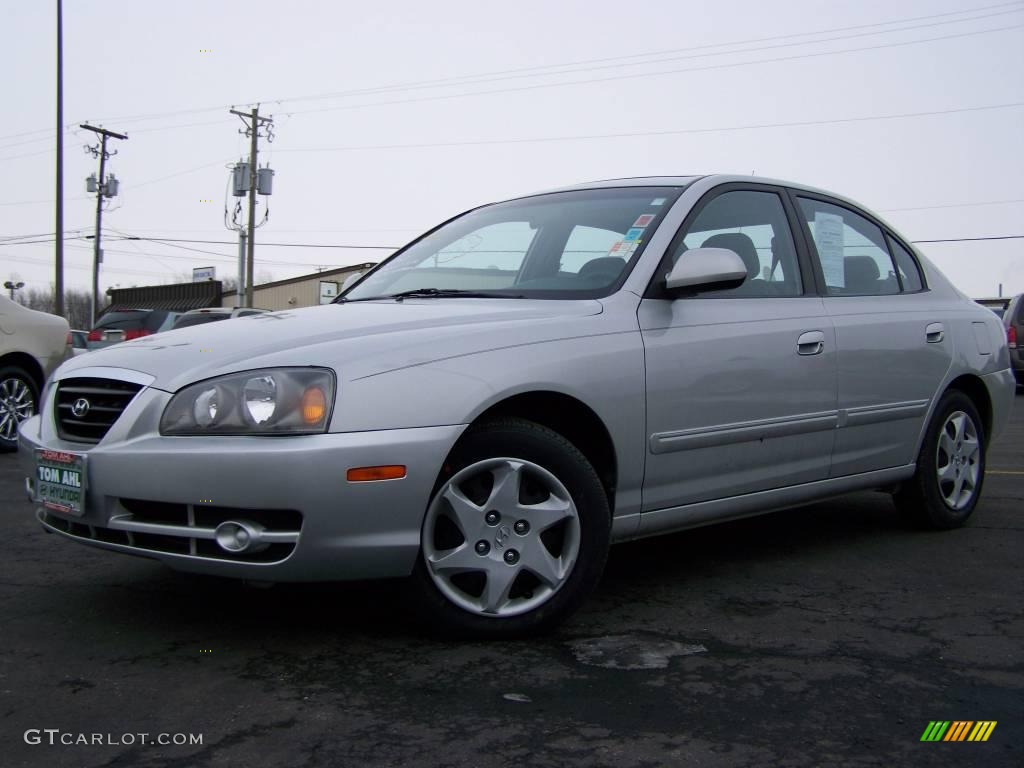 2006 Elantra GLS Sedan - Sterling Silver / Gray photo #1