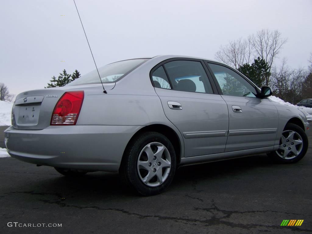 2006 Elantra GLS Sedan - Sterling Silver / Gray photo #3