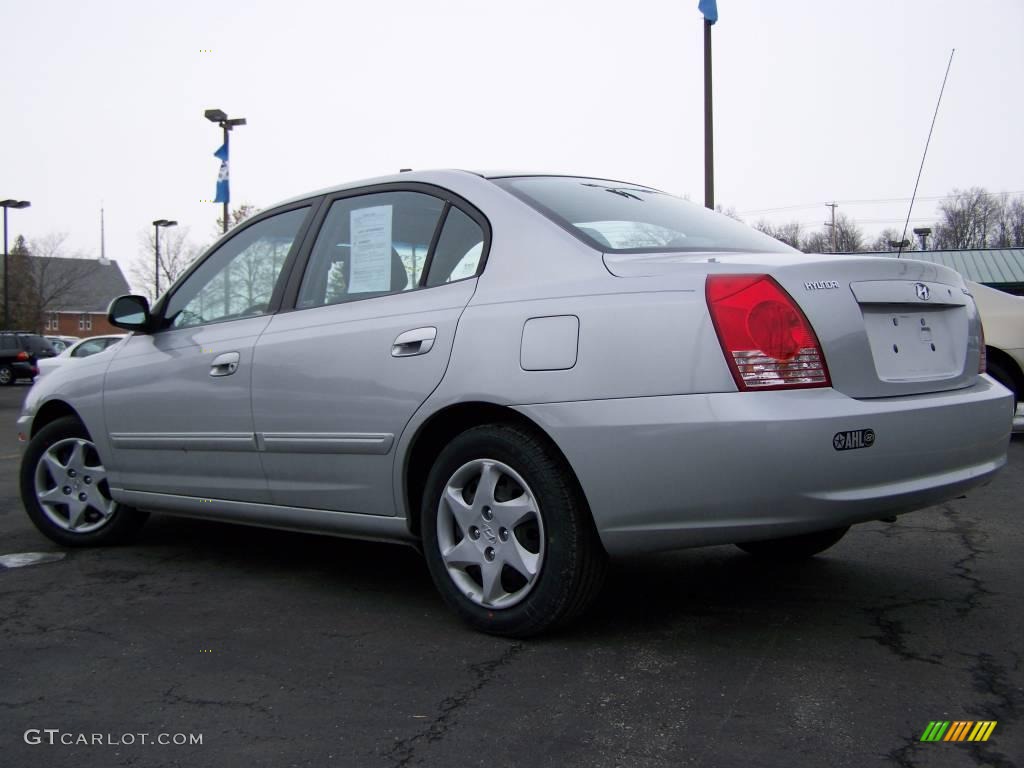 2006 Elantra GLS Sedan - Sterling Silver / Gray photo #4