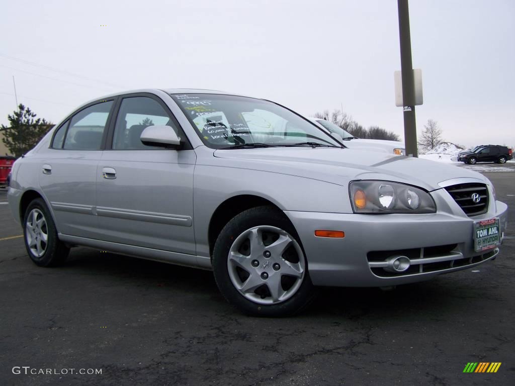 2006 Elantra GLS Sedan - Sterling Silver / Gray photo #5
