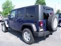 2010 Deep Water Blue Pearl Jeep Wrangler Unlimited Sport 4x4  photo #2