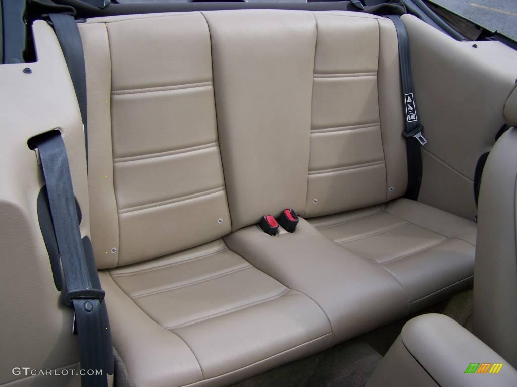 2003 Mustang V6 Convertible - True Blue Metallic / Medium Parchment photo #13