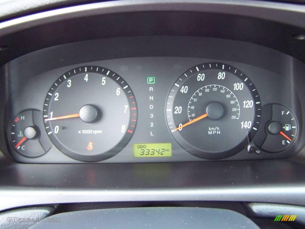 2006 Elantra GLS Sedan - Sterling Silver / Gray photo #14