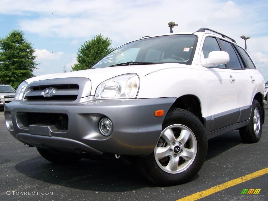 2006 Santa Fe GLS 4WD - Nordic White / Gray photo #1