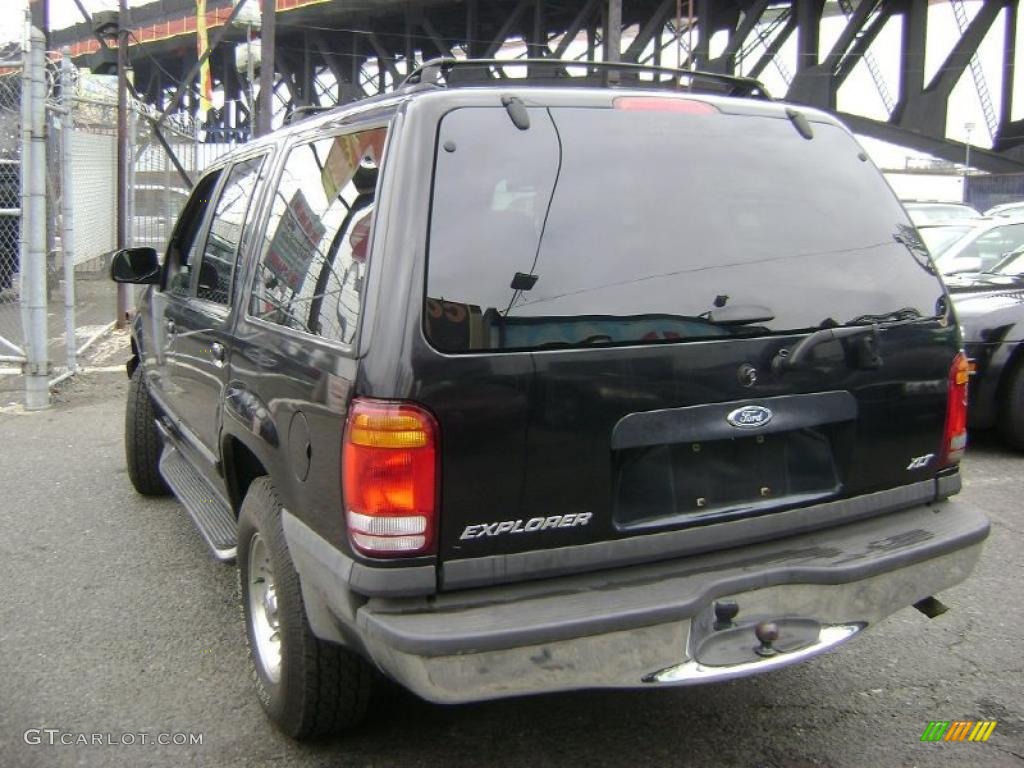 1999 Explorer XLT 4x4 - Black Clearcoat / Medium Graphite Grey photo #4