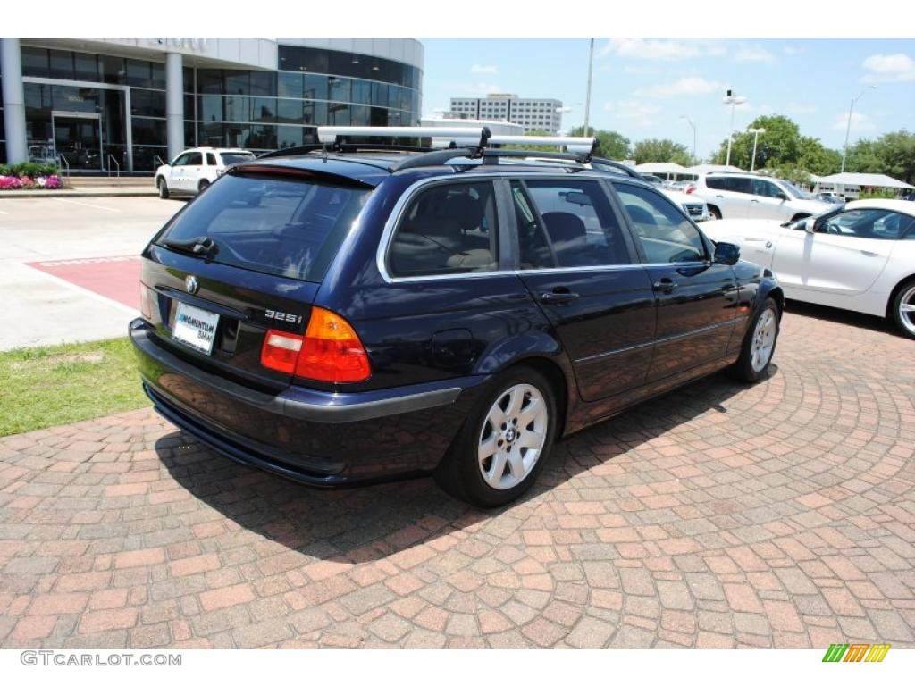 2001 3 Series 325i Wagon - Orient Blue Metallic / Black photo #7