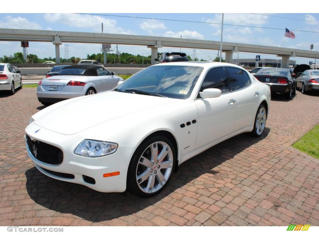 Bianco White 2007 Maserati Quattroporte Standard Quattroporte Model Exterior Photo #30480177