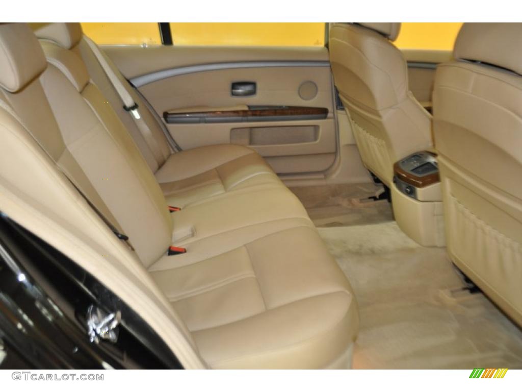 2004 7 Series 745Li Sedan - Jet Black / Dark Beige/Beige III photo #16