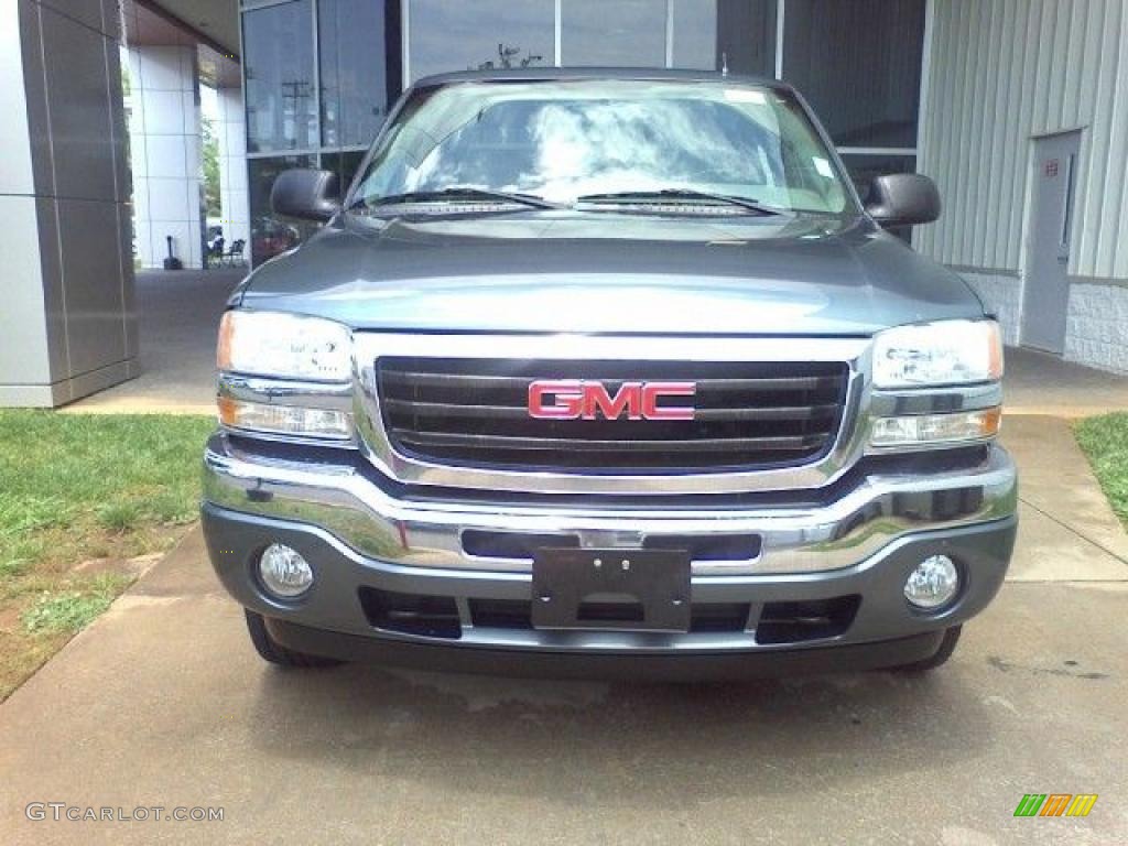 2006 Sierra 1500 SLT Crew Cab 4x4 - Stealth Gray Metallic / Neutral photo #2