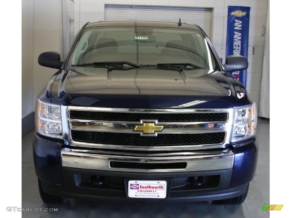 2009 Silverado 1500 LT Crew Cab 4x4 - Imperial Blue Metallic / Ebony photo #2