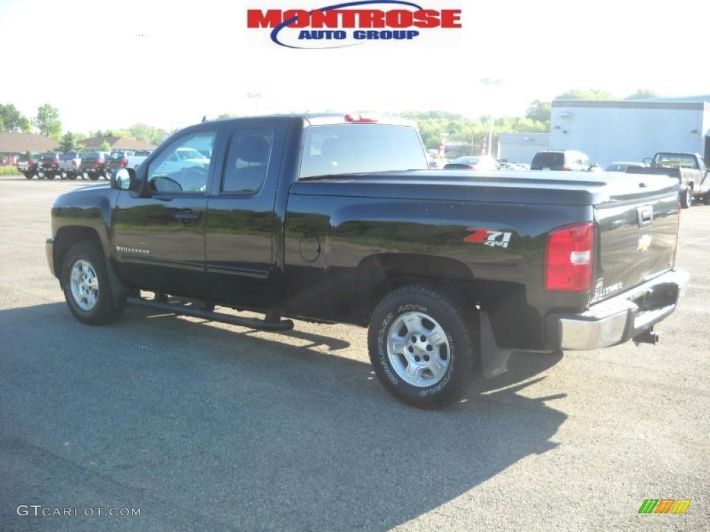 2009 Silverado 1500 LT Extended Cab 4x4 - Black / Dark Titanium photo #6