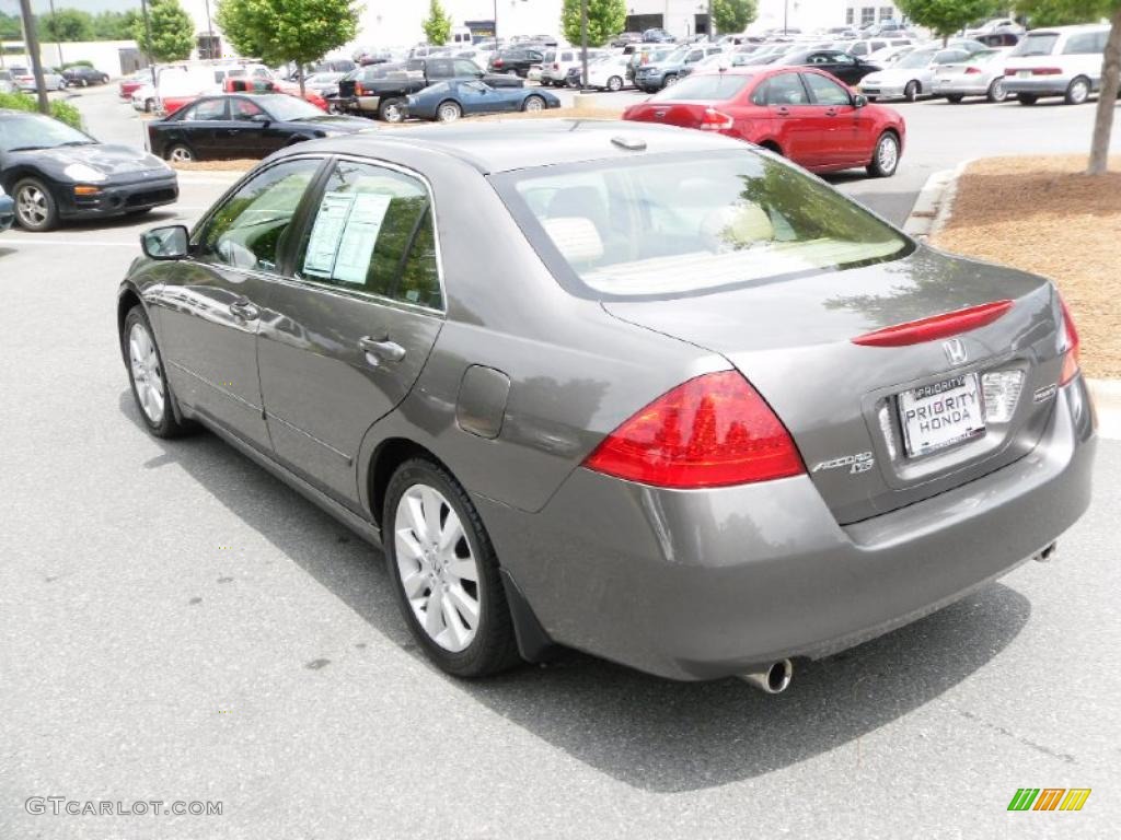 2007 Accord EX-L V6 Sedan - Carbon Bronze Pearl / Ivory photo #2