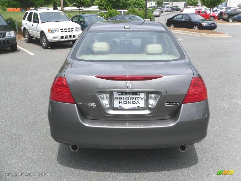 2007 Accord EX-L V6 Sedan - Carbon Bronze Pearl / Ivory photo #3