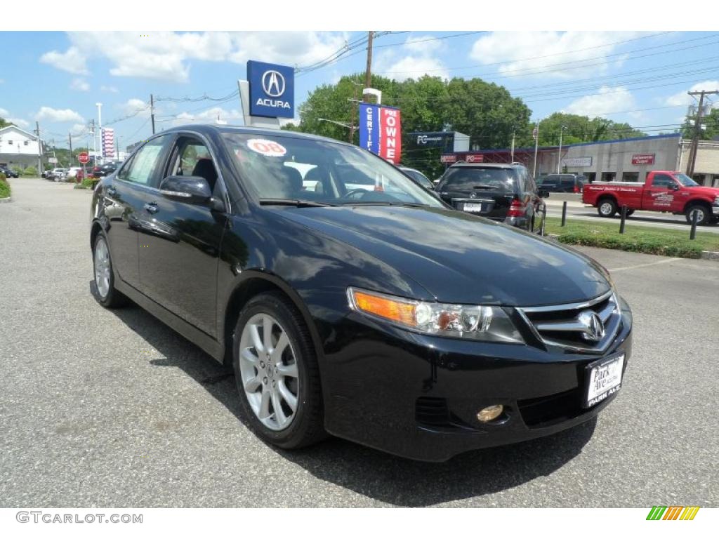 2008 TSX Sedan - Nighthawk Black Pearl / Ebony photo #1