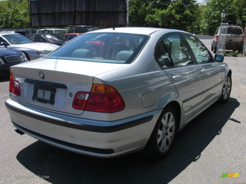 2000 3 Series 323i Sedan - Titanium Silver Metallic / Grey photo #7