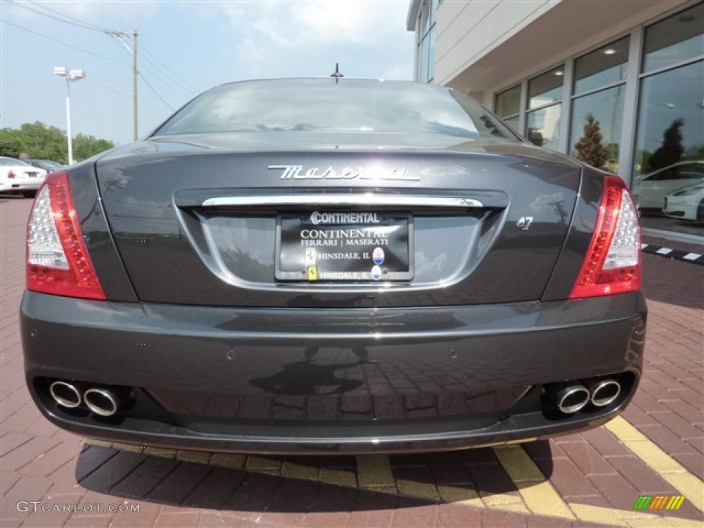 2010 Quattroporte S - Grigio Granito (Dark Grey Metallic) / Nero photo #10