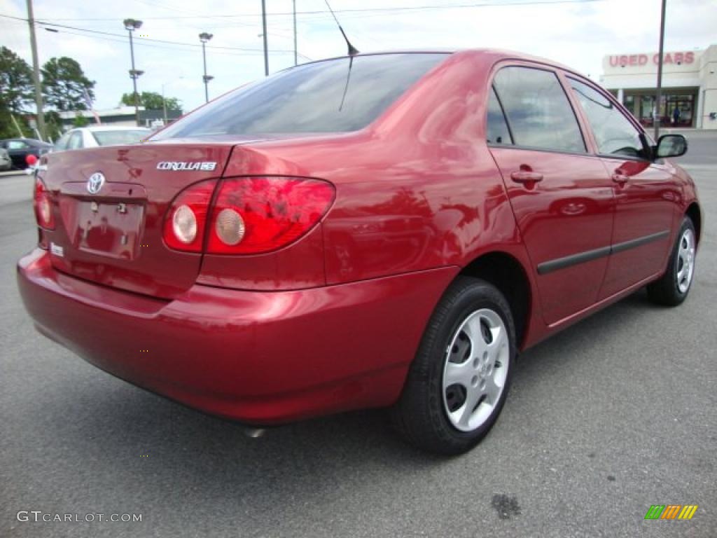 2008 Corolla CE - Impulse Red Pearl / Beige photo #5