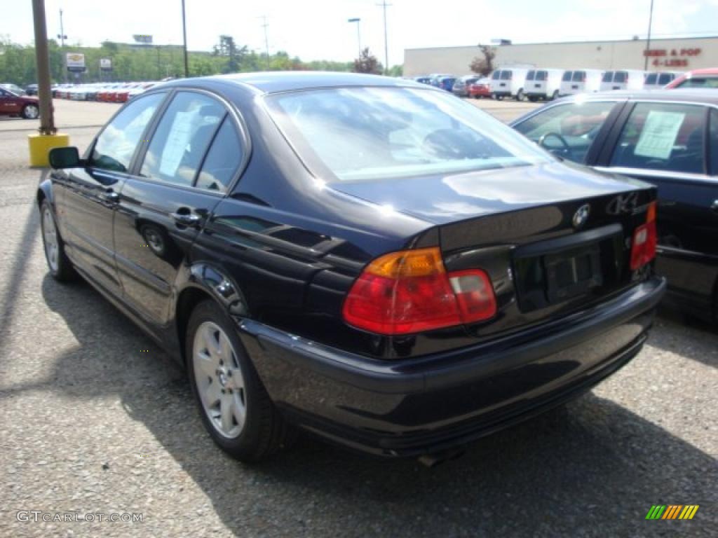 2001 3 Series 325i Sedan - Jet Black / Grey photo #4