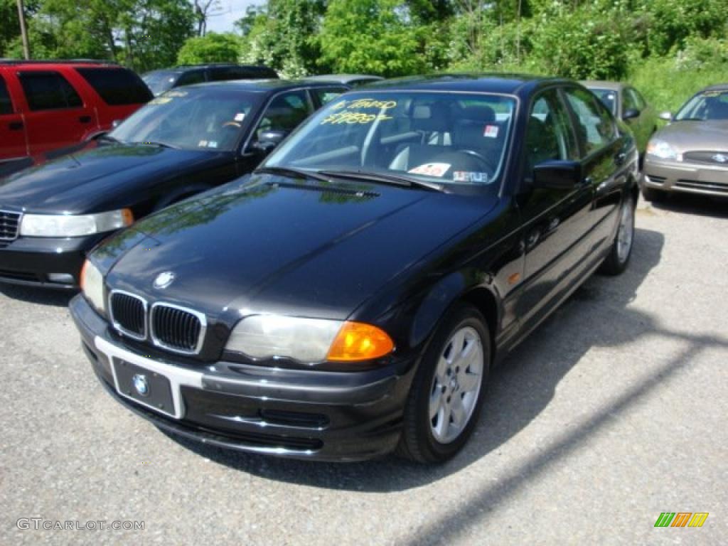 2001 3 Series 325i Sedan - Jet Black / Grey photo #5